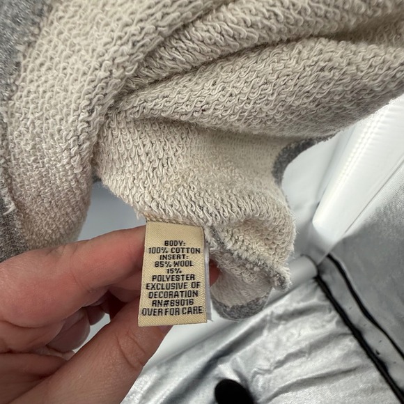 Ruff Hewn Women's 2X Gray Plaid Wool Blend V-Neck Pullover Sweater Plus Size - Picture 4 of 5